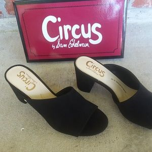 Sam Edelmam Black Heeled Sandals